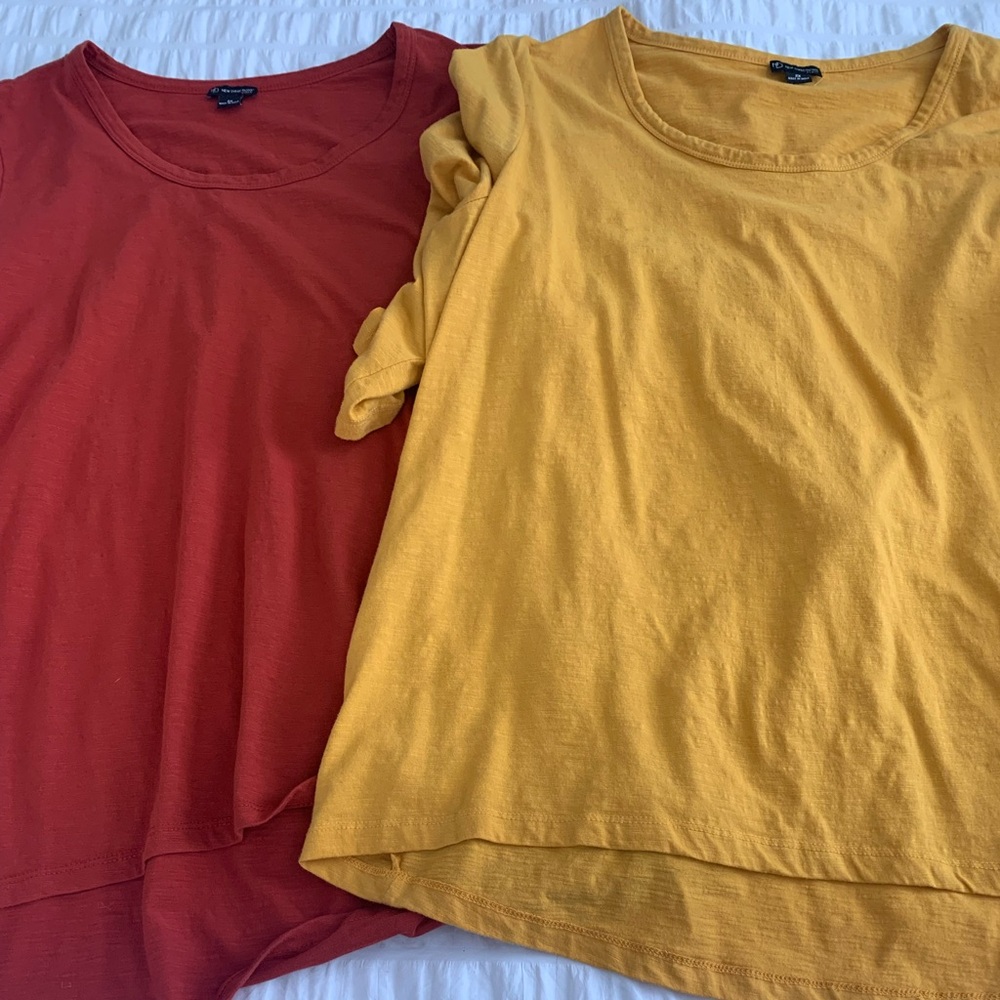 Set of Two New Directions Curvy Tees.